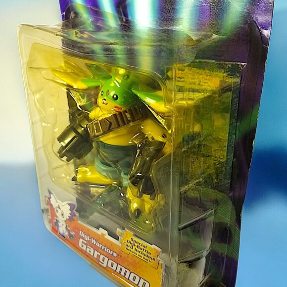 Bandai Digimon Gargomon to Rapidmon Digivolving Action Figure 2001 Sealed Vntg - Picture 4 of 16